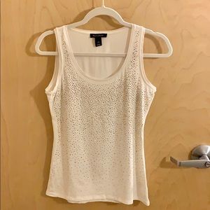 White House Black Market Sparkly Sleeveless Top